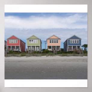 Poster Maisons de plage de Myrtle