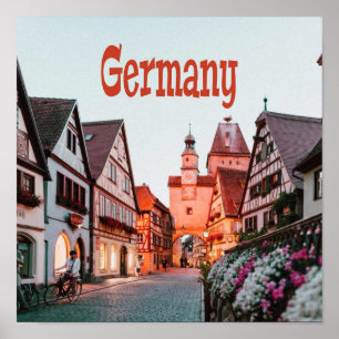 Poster Maisons de rangées Allemagne