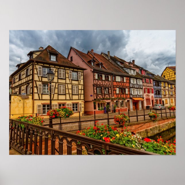Poster Maisons en Alsace, France (Devant)