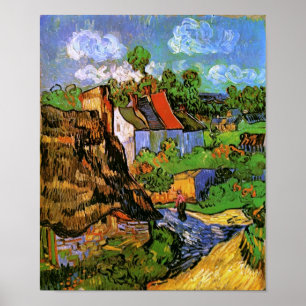 Poster Maisons en Auvers Van Gogh Art