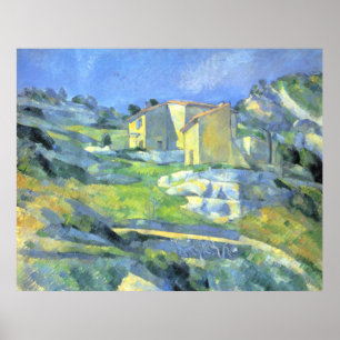 Poster Maisons en Provence Paul Cezanne