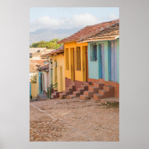 Poster Maisons résidentielles, Trinidad, Cuba