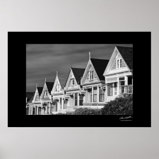 Poster Maisons victoriennes sur Steiner Street, Alamo Car