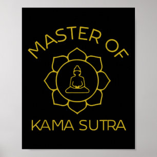 Poster Maître De Kama Sutra Faire L'Amour Pas La Guerre Y