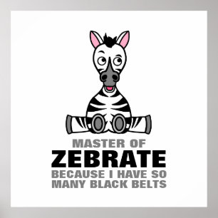 Poster Maître de Zebrate, Zebra