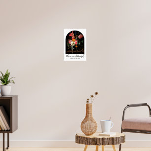 Poster Maîtres hollandais : une vie morte florale