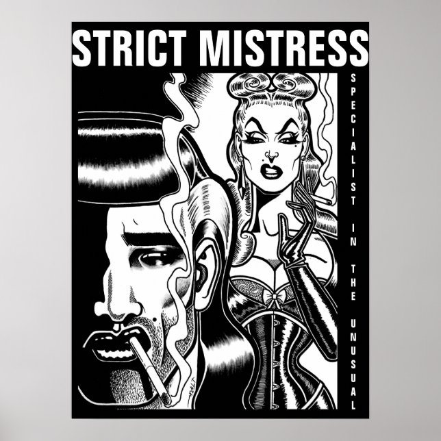 Poster Maîtresse stricte (Devant)
