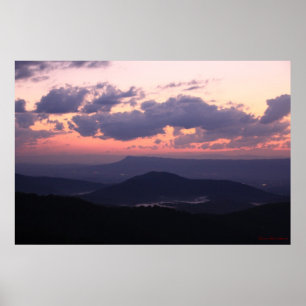 Poster Majesté de la montagne violette