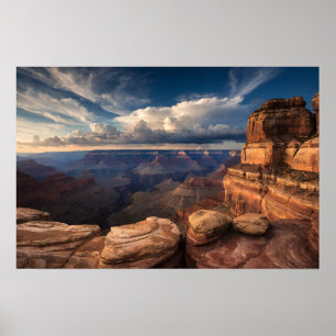 Poster Majesté du coucher de soleil sur le Grand Canyon