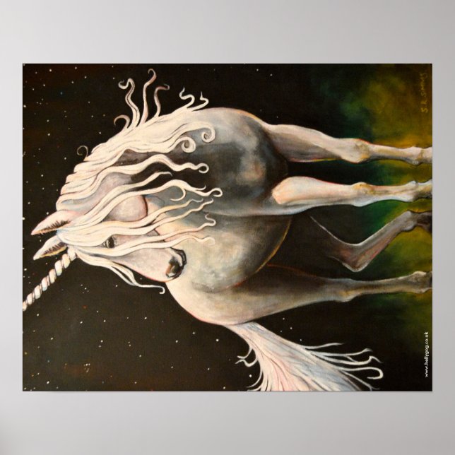 Poster Majesté la licorne. (Devant)