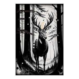 Poster Majesté silencieuse dans les bois