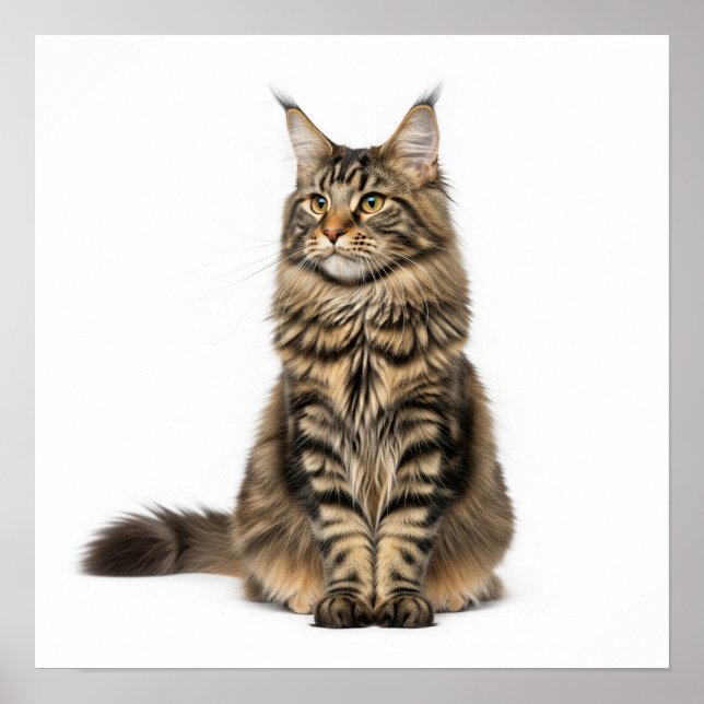 Poster Majestic Maine Coon Art (Devant)