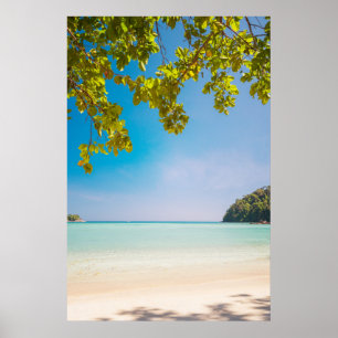 Poster Majestic Tropical Beach Photo - Îles Surin