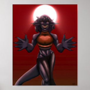 Poster Maji Dark Fantasy Art Personnage de sorcier origin