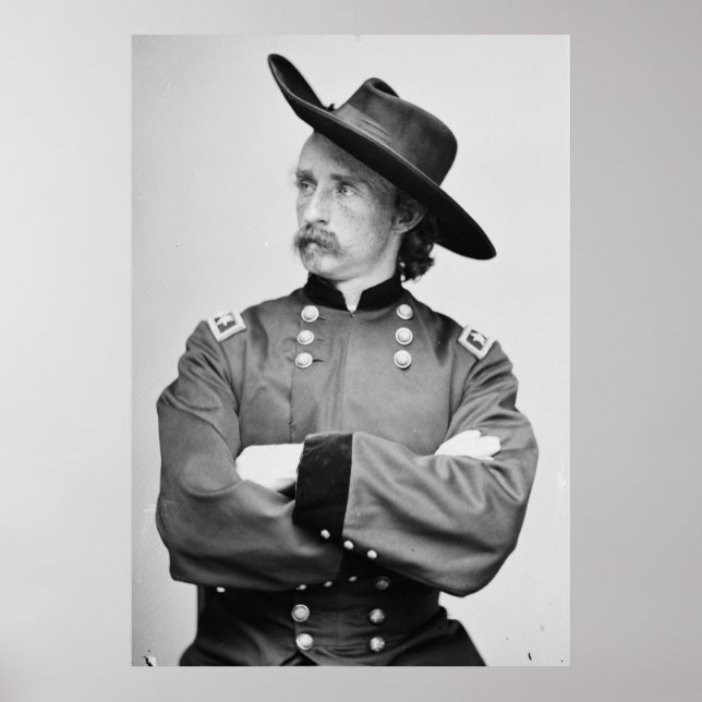 Poster Major général George Armstrong Custer 1865 (Devant)