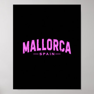 Poster Majorque Espagne Îles Baléares Vacances Été Plage