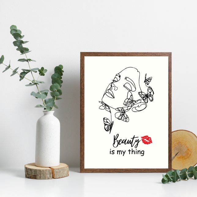 Poster Make Artist Wall Art, salon de beauté de beauté (Créateur téléchargé)