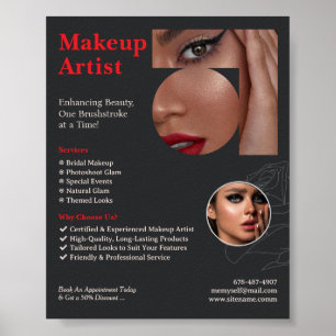 Poster Make Up Artist Services