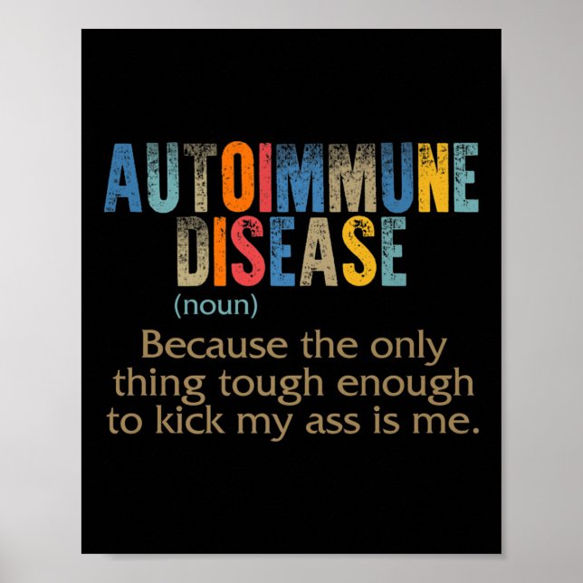 Poster Maladie auto-immune (Devant)