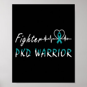 Poster Maladie du rein Pkd Guerrier de soutien Combattant