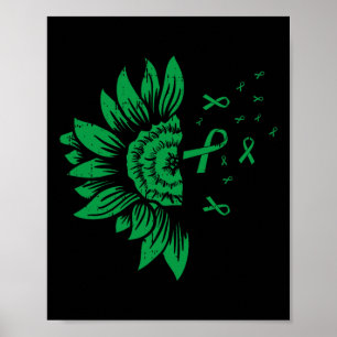 Poster Maladie du rein Santé mentale Scoliosis Ribbon Cad