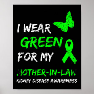 Poster Maladie Je Porte Du Vert Pour Mon Beau-Mère