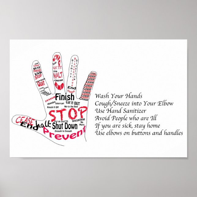 Poster Maladie Stop (Devant)