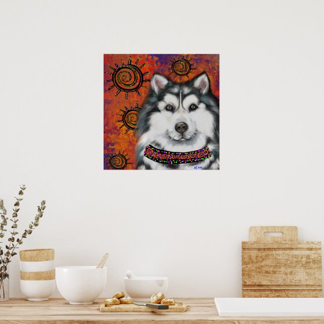POSTER MALAMUTE D'ALASKA     (Cuisine)