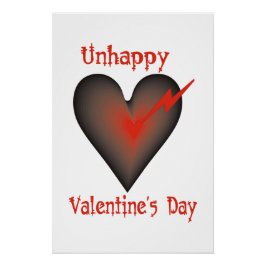 Poster malheureux Saint Valentin