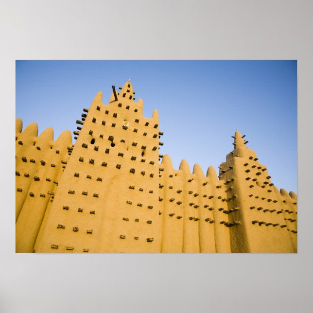 Poster Mali, Djenne. Grande Mosquée (Devant)