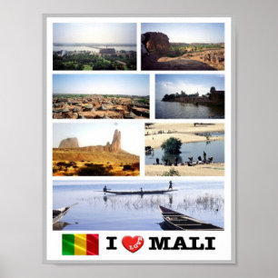 Poster Mali - I Love -