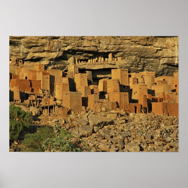 Poster MALI, Terres Dogon. Malien Tellem traditionnel (Devant)