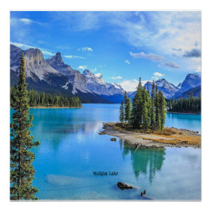 Poster Maligne Lake, Alberta, Canada