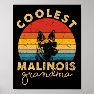 Poster Malinois Les Cadeaux De Grand-Mère Les Plus Cools 