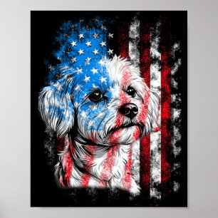 Poster Maltais amateur de chiens américain hommes femmes
