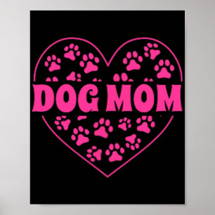 Poster Mama Heart Mothers Day Golden Retriever Chien Mama