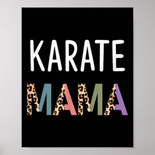Poster Mama Karaté Art Martial Femmes Cadeau - Drôle Kara