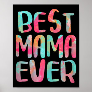 Poster Mama pour toujours femmes journée des mamans