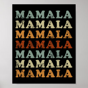 Poster Mamala Kamala Harris 24 Démocrate