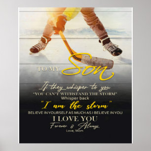 Poster Maman À mon Fils Cadeau, Son Idée Cadeau Anniversa