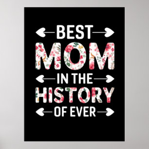 Poster Maman Art Best Maman Dans L'Histoire