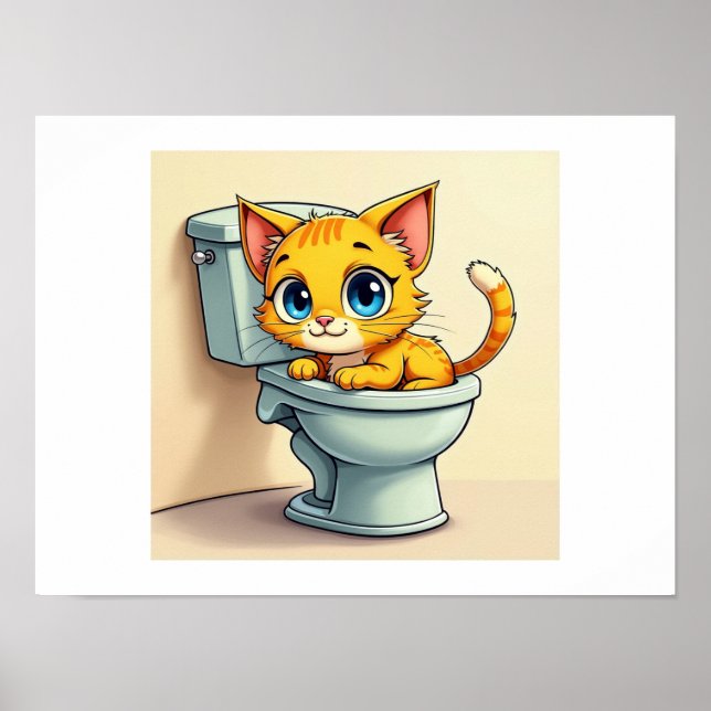 Poster Maman au chat (Devant)