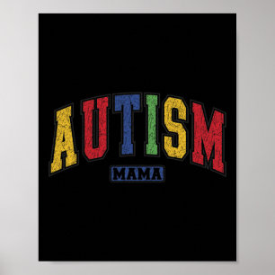 Poster Maman autiste soutien sensibilisation à l'autisme