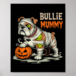 Poster Maman Bullie Halloween Bouledogue