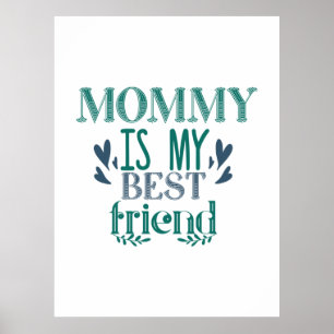 Poster Maman Cadeau Couple Est Mon Meilleur Ami