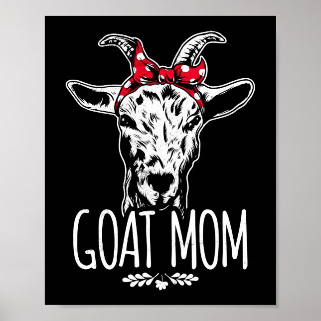 Poster Maman chèvre Mama Bandana (Devant)