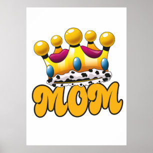 Poster Maman couronne de Queens