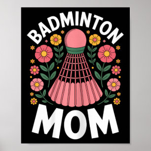 Poster Maman de badminton navette Badminton drôle 