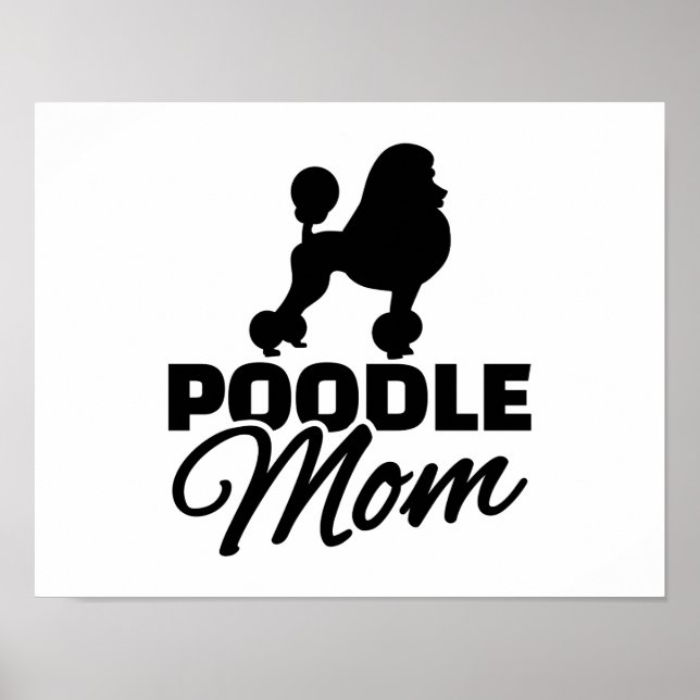 Poster Maman de caniche (Devant)