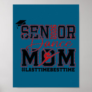 Poster Maman de danseuse senior rétro 2026 maman d'une da